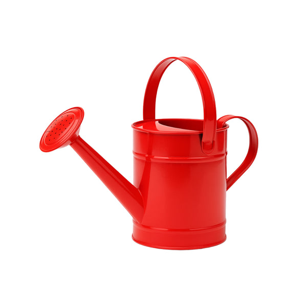Kid's Metal Watering Can – Red -Bright, Durable & Perfect for Little Gardeners