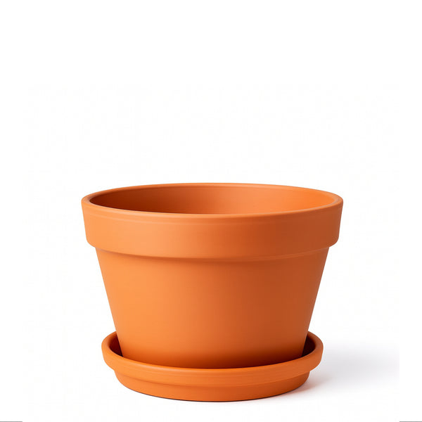 Cottage Pot Squat- 300mm x 150mm - Durable Low-Profile Planter for Succulents, Herbs & Indoor Plants