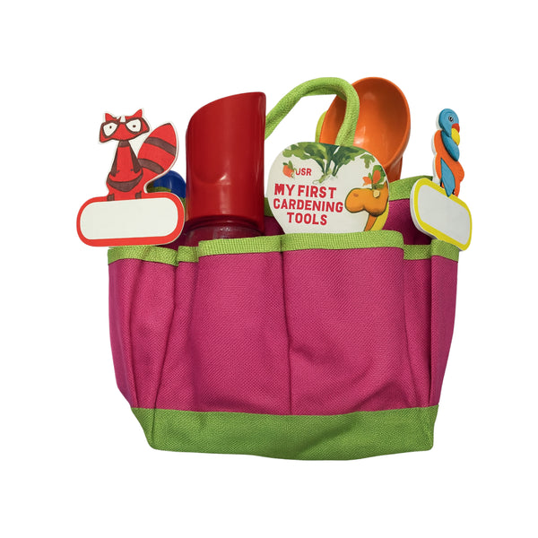 8 Piece Kids Tool Set – Pink - Fun, Colourful & Durable Garden Tools for Young Gardeners