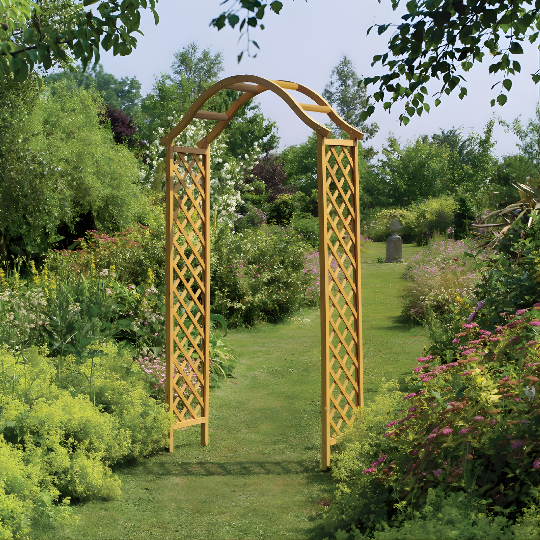 Gardman Classic Timber Arch - Timeless Natural Garden Architecture